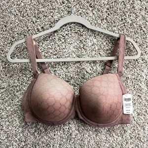 Soma Bra Women’s 40D French Maeve Stunning Support Geo Lace Full Coverage NWT